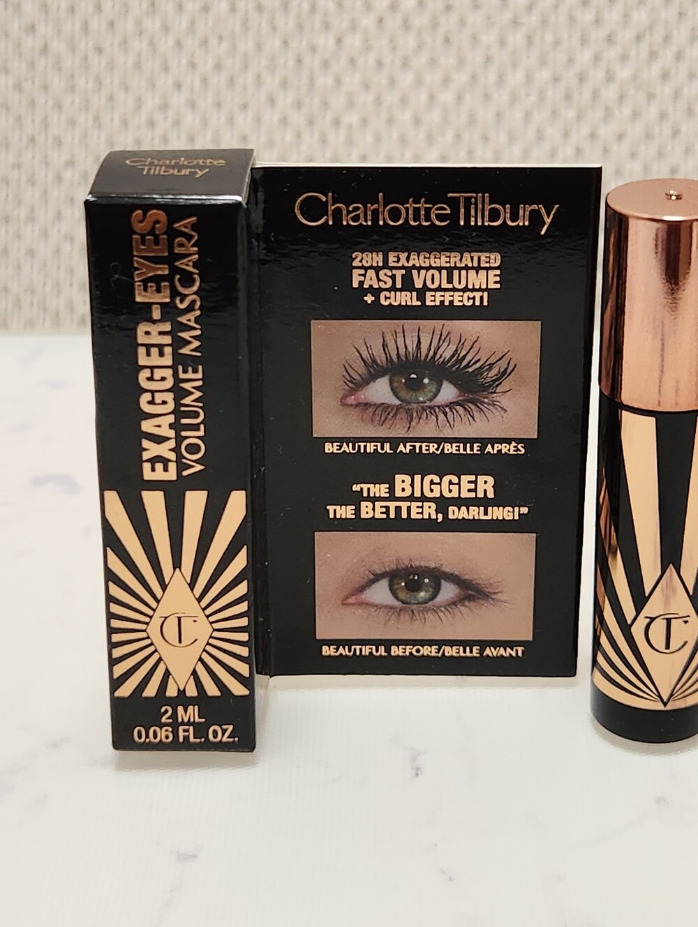 Charlotte Tilbury Exagger-Eyes Volume Mascara MINI Size .06 oz - Picture 2 of 5